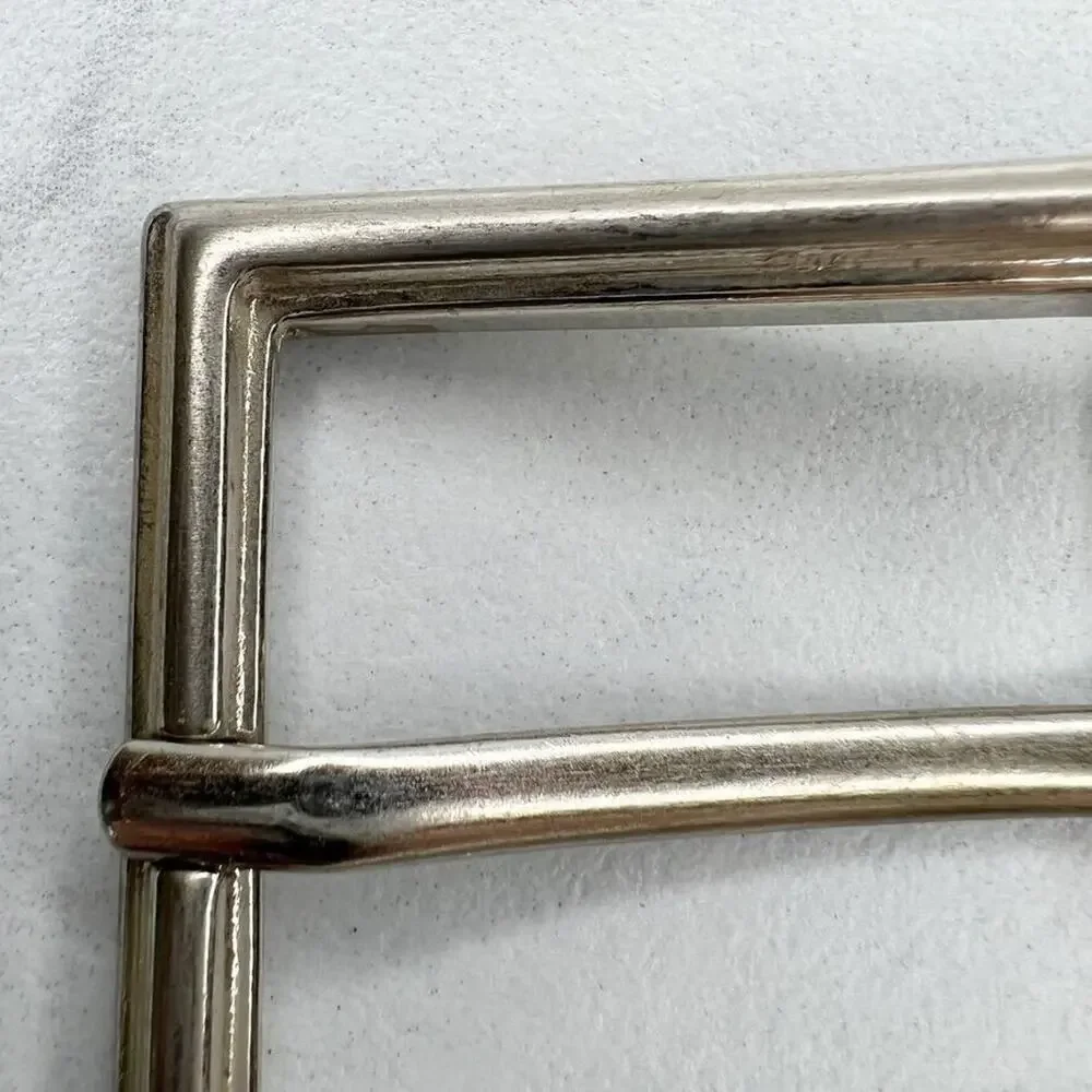 Silver Tone Simple Basic Belt Buckle